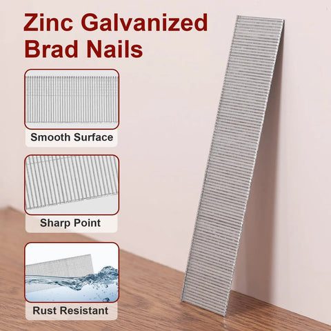 Pro Grade 18 Gauge Brad Nails At One And Quarter Inch Heavy Duty Bulk Carton Of Twelve Thousand Galvanized Fasteners For Pneumatic And Electric Brad Nailers Zero Jam Smooth Shooting Job Site Finish Gear