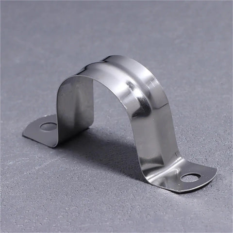 Heavy Duty 60 Piece Stainless Steel U Shaped Pipe Clamps Built Tough Conduit Brackets Secure Round Piping With A Locked In Grip For Daily Job Site Work And Shop Assembly