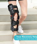 Hinged Knee Brace For ACL MCL PCL And Arthritis Post Op Support With Comfort First Design Soft Breathable Lining on leg