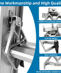 Aluminum Extension Ladder Lock Kit Fits 24 Ft 28 Ft 32 Ft Rung Ladders 250 Lb Capacity D1200 D1300 Series, aluminum lock close-up