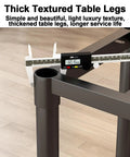 Bulletproof Industrial Table Legs White Cast Iron Base Heavy Duty Metal Desk Support Built Tough Strong 600 Lb Capacity measurement detail