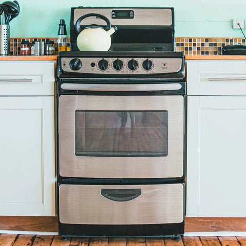Stainless Steel Look Peel And Stick Contact Paper Silver Vinyl Wrap For Kitchen Appliances And Fridges Self Adhesive Wallpaper Easy To Install 17.7In Wide By 78.7In Long on oven