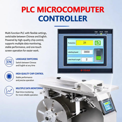 High Speed 90 Degree Corner Labeling Machine Applicator For Boxes Auto Tape Sealer With Adjustable Worktable for efficient labeling.