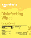 Lemon Scent Disinfecting Wipes For All Purpose Cleaning Thick Wipes That Tackle Tough Messes Sanitizes Cleans Disinfects Deodorizes On Nonporous Surfaces 85 Count packaging