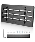Front License Plate Bracket Holder Frame Universal Fit For Cars Trucks Vans And SUVs With 6 Screws And Wrench Kit Black Easy Mount