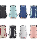 Various colors of 35L Water Resistant Daypack For Outdoor Adventures Foldable Hiking Backpack Travel Packable For Camping School Sports And Getaways Durable Build Go To Everyday Carry For Women And Men displayed