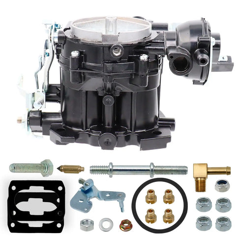 Marine 2 Barrel Carburetor For Mercruiser Mercury Mercarb 3.0L 2.5L 4 Cylinder Engines With Jets And Gasket Electric Choke Long Linkage Replacement Part 3310-864940A01 8M0045397 with included parts