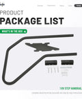 Heavy Duty Rv Handrail Replacement For Lippert Solid Step Generation 3 Or 4 triple and quad kit including mounting hardware.