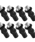 No Slip Rubber Toilet Seat Bolts Screws Kit For Quick Replacement And Wobble Proof Secure Bathroom Upgrade With Durable Metal Fasteners And Rubber Washers Easy Install For Home Improvement, 8-piece rubber bolts