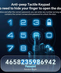 Keyless Entry Keypad Deadbolt With Handle Set, Smart Lock, Auto Lock And One Touch Lock, 100 Codes displayed with anti-peep feature