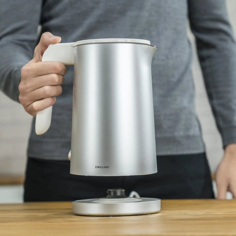 Cool Touch 1 Liter Cordless Electric Kettle With Double Wall Stainless Steel Keeps Water Hot Longer And Exterior Cool