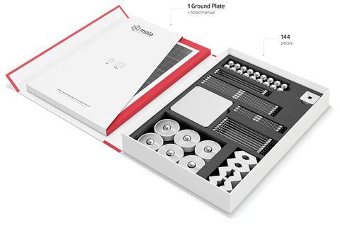 Structural Kit 2 Magnetic Modular System For Engineering And Architecture Education with 145 pieces and practical guide