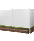 Outdoor Privacy Screen Three Panel Fence Kit For AC Units And Pool Equipment 50 Inch By 50 Inch Panels With Ground Stakes