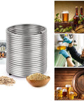 GEPPHILL 1/2 in x 50 ft 304 stainless steel tubing coil for DIY brewing or kitchen use