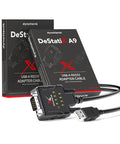 DeStatix A9 FTDI USB to RS232 Adapter With 9 Status LEDs, Pro Grade USB to Serial Converter, DB9 Port, with packaging