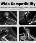 Collage of different car gear shift knobs compatible with Five Piece Aluminum Gear Shift Knob Adapter Kit With Dope Precision Threads For Cars Includes M8x1.25 M10x1.25 M12x1.25 M10x1.5 M14x1.5 Female Adapters And M18x1.5 Male Threads Universal Stick Shift Car Accessories.