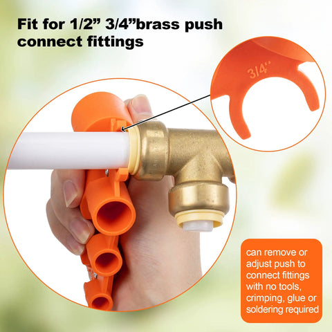 Depth And Diameter Gauge Tool For Pipe Fittings Push To Connect Deburring And Removal Tool For PVC PPR Brass CPVC PERT Aluminum