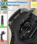 Oversized Bike Seat With Backrest For All Day Comfort And Easy Adjustable Height Saddle For Men And Women Wide Replacement, reinforced base