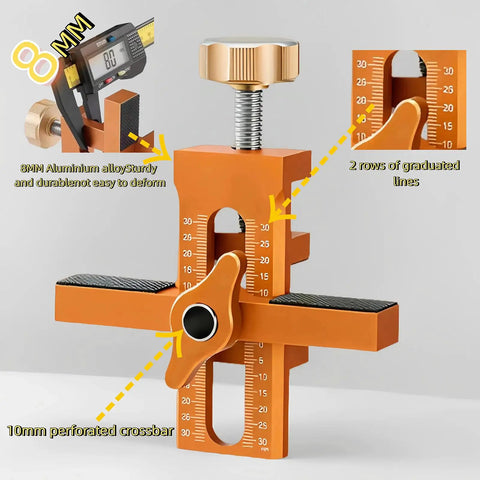 Adjustable Aluminum Cabinet Hardware Jig For Quick Door Alignment Hella Accurate Hinge And Push To Open Setup Smooth Sailing DIY Furniture Assembly Tool Definitely Knock Out Any Cabinet Build Fast Today