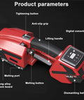 Rock Solid Automatic Electric Strapping Machine For Pp Pet Strap Cordless Handheld Baler With Rechargeable 4000Mah Battery showing controls and features.
