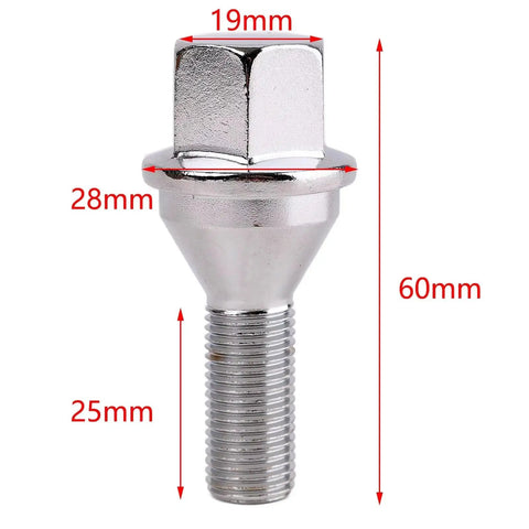 Premium Lug Wheel Studs Kit For Dodge Dart 2012-2016 Car Replacement Fasteners Made From High Grade Steel To Keep Your Ride Rock Solid And Ready For The Road Without Issues, 60mm stud