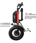 A8 Electric Handcycle Wheelchair Power Attachment Upgrade Kit For Manual To Electric Wheelchairs, 48V 1000W, Red