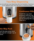 Two-way dispensing of Large 45 Cup Coffee Urn With 8L Capacity, 950W Quick Brew Percolator with double dripless faucet