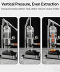 Premium Manual Lever Espresso Maker With 58Mm Professional Brewing Head Portable Hand Pressed Coffee Machine showing water extraction process.