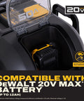 Kickass Cordless Wet Dry Shop Vacuum With Sick Suction And Six Gallon Tank For Jobsite Garage Cleanup Grab And Go Portable Rig With Built In Storage And Fast Blower Toggle Tool Only showing Dewalt 20V battery compartment.