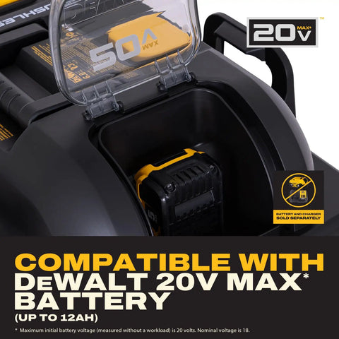 Kickass Cordless Wet Dry Shop Vacuum With Sick Suction And Six Gallon Tank For Jobsite Garage Cleanup Grab And Go Portable Rig With Built In Storage And Fast Blower Toggle Tool Only showing Dewalt 20V battery compartment.