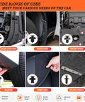 Massive 1240Pcs Car Retainer Clips And Fasteners Kit With 32 Universal Sizes Nylon Bumper Fender Rivets for Toyota Ford Benz Chevy used on engine hood, mudguard, and bumper.