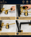 Easy Moving Furniture Set With 360 Swivel Wheels Heavy Duty Lifter Kit for sliding furniture with steel pry tool and slider pads.