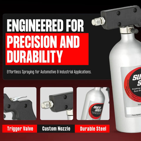 M2400 Industrial Grade Aluminum Sprayer With Adjustable Nozzle Do It All Portable Compressed Air Sprayer For Multiple Liquid Applications