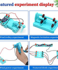Electricity And Magnetism Kit For Students Hands On Physics Circuit Lab Kid Friendly with wind and magnetic levitation experiments