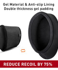 Slip On Recoil Pad Gel Filled Black Two Pack M L Fits Most Rifles And Shotguns Reduces Felt Recoil Up To Seventy Percent