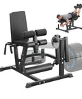 4 In 1 Leg Extension And Curl Machine For Home Gym With 800 LB Capacity, featuring seated and lying curl positions