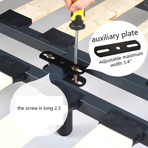 Two Pack Adjustable Center Support Leg Set For Bed Frames And Sofas, Heavy Duty Steel Feet, 5.1 To 9.6 Inch Height Range, Center Slat Support To Prevent Mattress Sag And Keep Your Bed Solid