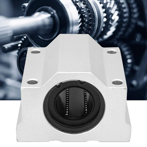 25mm Aluminum Linear Bearing Pillow Block For CNC Machines, Ultra Smooth Low Friction Movement, Easy Mount And Installation
