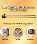 Heavy Duty 4500 Watt 240 Volt Screw In Water Heater Heating Element displayed against a yellow background.