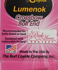 Packaging of Lighted Crossbow Nock Pink Moon 3 Pack Dope For Easton And Beman Bolts with visible pink nock inside