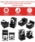 Standard Upper And Lower Bearing Block Set For RV Schwintek Slide Out In Wall Bearing System With V Roller Shoe Aluminum No Rivets