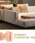 Durable Brown Wood Furniture Leg Replacement For Sofa Chair Cabinet And Table Easy Install Stylish Modern Decor