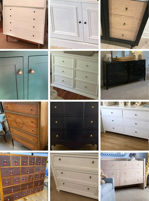 Diverse dresser designs with Mini Brass Ball Knob For Tiny Jewelry Boxes And Small Drawers Solid Polished Brass Hardware 0.5 Inch Diameter M4 Mount Screw Included Vanity And Cabinet Drawer Pull Durable Gold Tone Accent.