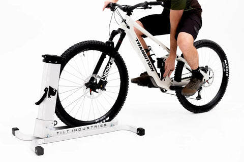 Mountain bike on Bike Balance Trainer For Trail Ready Balance Drills, Build Core Strength And Quick Reaction Time.