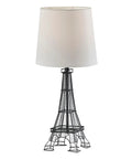 Parisian Eiffel Tower Themed Novelty Table Lamp With Fabric Shade Three Way Dimmable Bedside Desk Light For A Dope Home Office Or Room Decor Vibe 25 By 14 Inches Great Gift For Collectors And Dreamy Decor Lovers