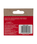 Heavy Duty Broad Crown Staples For Staple Guns Solid As A Rock For Upholstery Roofing And Crafting 3 8 Inch Leg Length 1 2 Inch Crown Width 1000 Count Pack back packaging with barcode and usage instructions.
