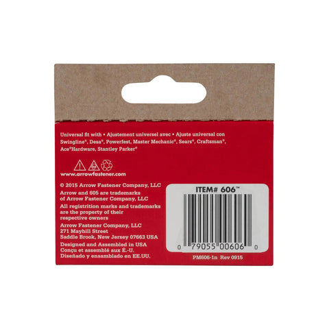 Heavy Duty Broad Crown Staples For Staple Guns Solid As A Rock For Upholstery Roofing And Crafting 3 8 Inch Leg Length 1 2 Inch Crown Width 1000 Count Pack back packaging with barcode and usage instructions.
