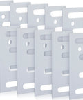 10 pack of Stainless Steel 16 Gauge Door Hinge Shims 4-1/2 In By 1-5/8 In Hinge Spacer With Coated Finish for adjustment