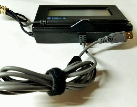 Slick Backlit Lcd Signature Capture Pad With Hassle Free Usb Plug And Play Setup, Renewed Electronic Signing Tablet showing USB connection.