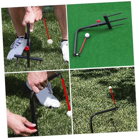Golf Swing Trainer Kit For Posture Alignment And Arm Muscle Strength With A Smooth Consistent Swing Tempo Game Changing Practice Tool on grass
